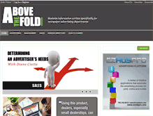 Tablet Screenshot of abovethefoldmag.com
